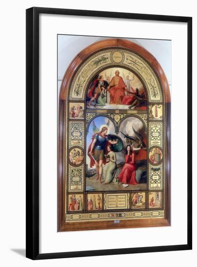 Good and Evil, 19th Century-Andre Jacques Victor Orsel-Framed Giclee Print
