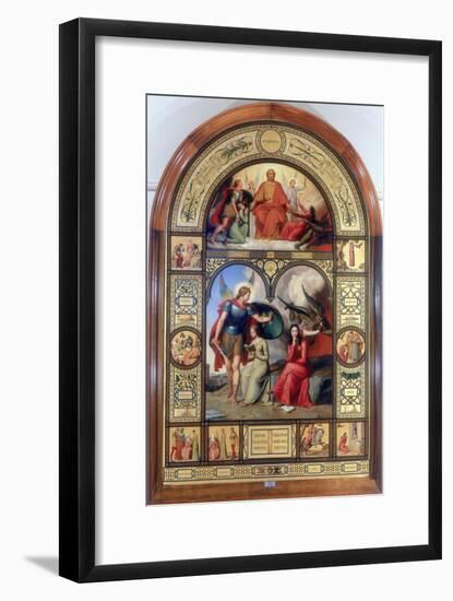 Good and Evil, 19th Century-Andre Jacques Victor Orsel-Framed Giclee Print