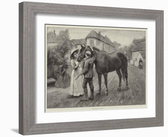 Good-Bye, Dobbin!-Alfred William Strutt-Framed Giclee Print