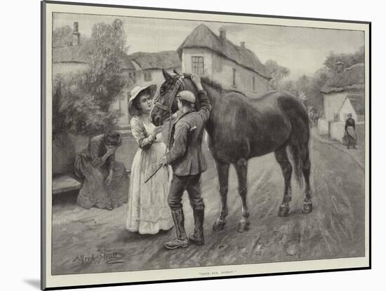 Good-Bye, Dobbin!-Alfred William Strutt-Mounted Giclee Print