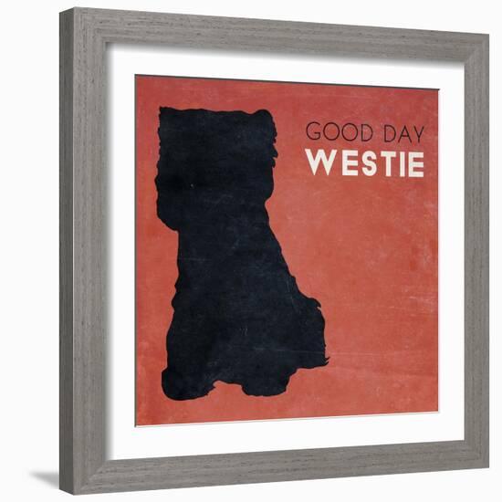 Good Day Westie-null-Framed Art Print