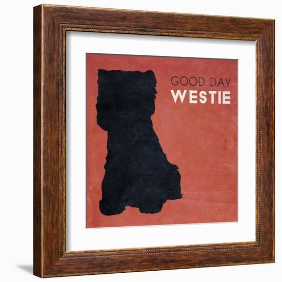 Good Day Westie-null-Framed Art Print