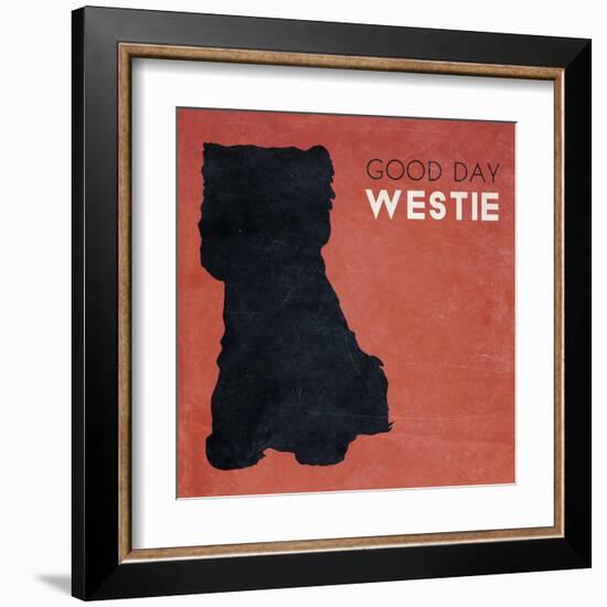 Good Day Westie-null-Framed Art Print