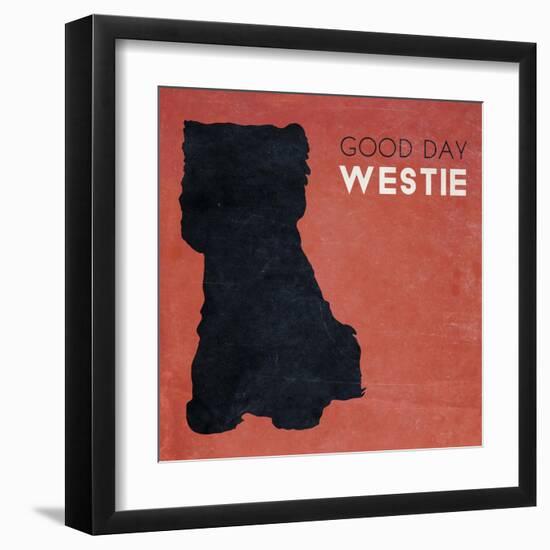 Good Day Westie-null-Framed Art Print