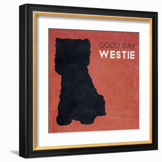 Good Day Westie-null-Framed Art Print