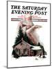 "Good Deeds" Saturday Evening Post Cover, December 6,1924-Norman Rockwell-Mounted Giclee Print