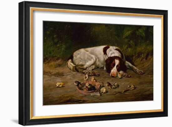 Good Doggy, 1883-Arthur Fitzwilliam Tait-Framed Giclee Print
