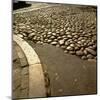 Good Example of American Stonework, famous cobblestones of Main Street in Nantucket 1850-Walker Evans-Mounted Photographic Print