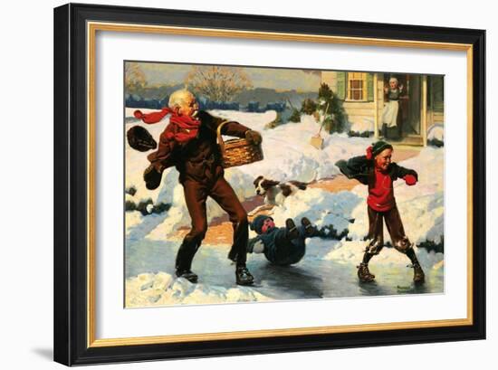 Good for Young and Old-Norman Rockwell-Framed Giclee Print