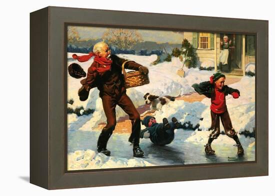 Good for Young and Old-Norman Rockwell-Framed Premier Image Canvas