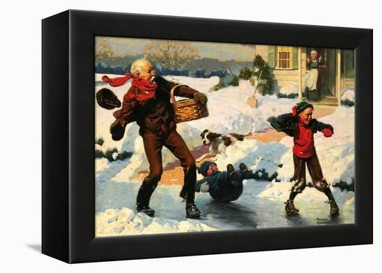 Good for Young and Old-Norman Rockwell-Framed Premier Image Canvas