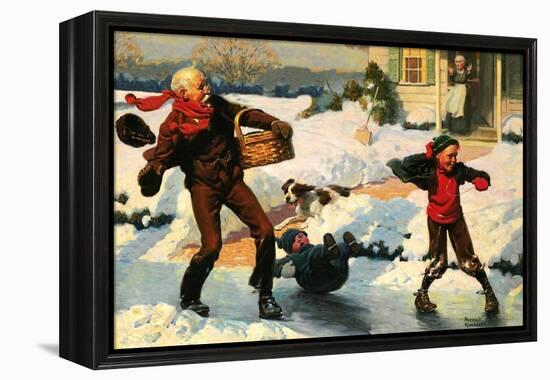 Good for Young and Old-Norman Rockwell-Framed Premier Image Canvas