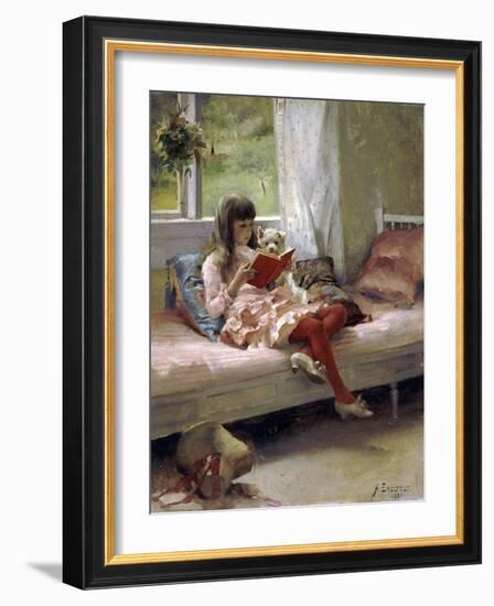 Good Friends, 1881-Albert Gustaf Aristides Edelfelt-Framed Giclee Print