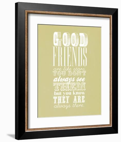 Good Friends Are Like Stars-null-Framed Art Print
