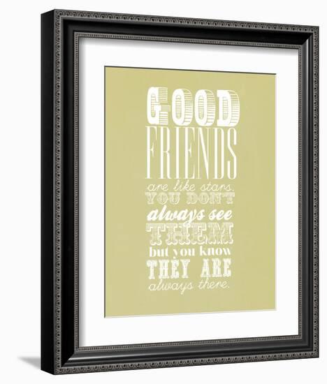 Good Friends Are Like Stars-null-Framed Art Print