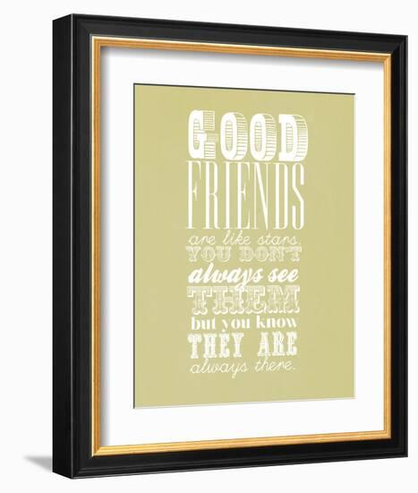 Good Friends Are Like Stars-null-Framed Art Print