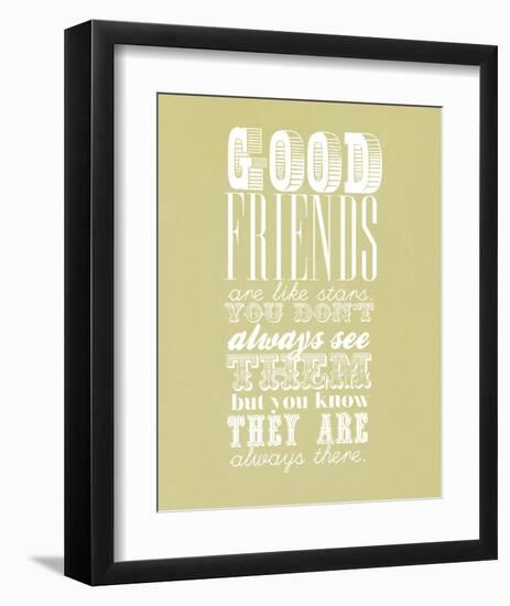 Good Friends Are Like Stars-null-Framed Art Print