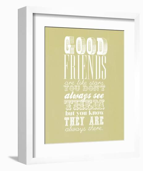 Good Friends Are Like Stars-null-Framed Art Print