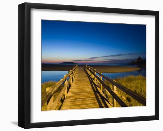 Good Harbour Beach Footbridge, Gloucester, Cape Ann, Massachusetts, USA-Walter Bibikow-Framed Photographic Print