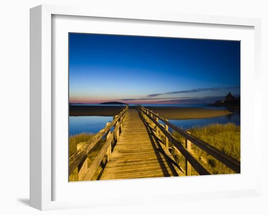 Good Harbour Beach Footbridge, Gloucester, Cape Ann, Massachusetts, USA-Walter Bibikow-Framed Photographic Print