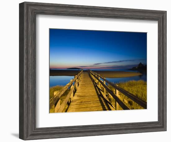 Good Harbour Beach Footbridge, Gloucester, Cape Ann, Massachusetts, USA-Walter Bibikow-Framed Photographic Print