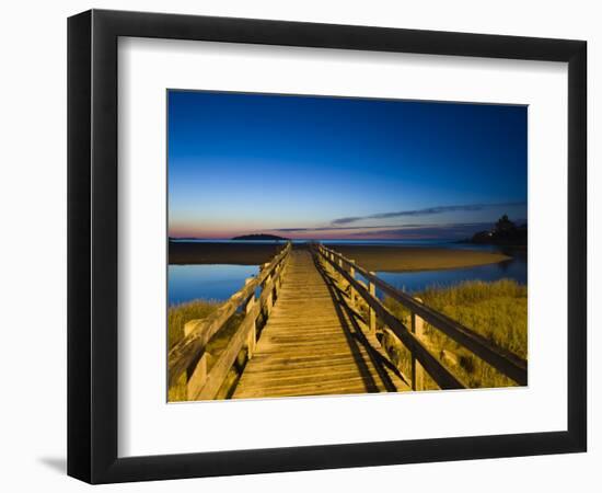 Good Harbour Beach Footbridge, Gloucester, Cape Ann, Massachusetts, USA-Walter Bibikow-Framed Photographic Print