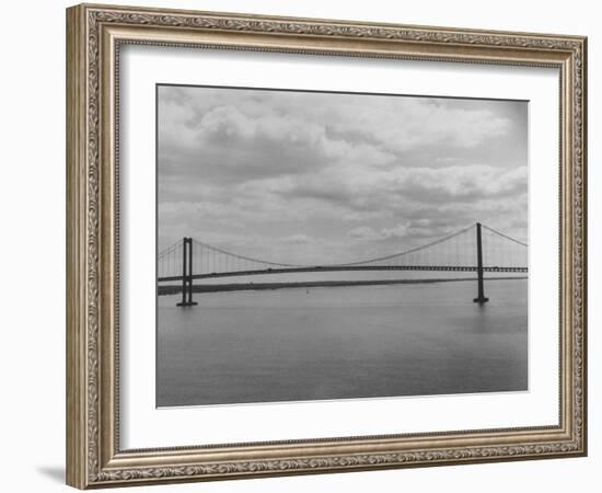 Good Horizontal View of the Delaware Memorial Bridge-Ralph Morse-Framed Photographic Print