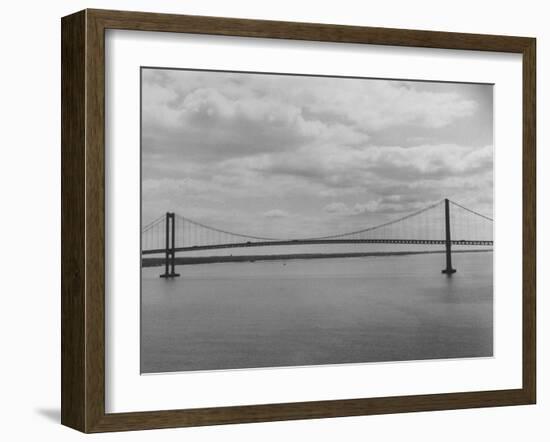 Good Horizontal View of the Delaware Memorial Bridge-Ralph Morse-Framed Photographic Print