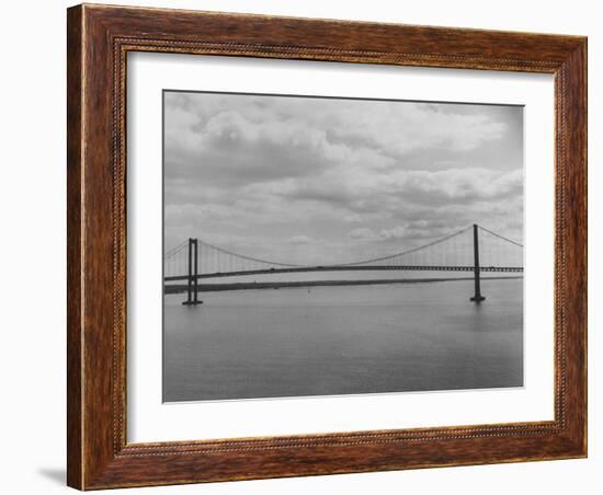 Good Horizontal View of the Delaware Memorial Bridge-Ralph Morse-Framed Photographic Print