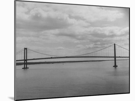 Good Horizontal View of the Delaware Memorial Bridge-Ralph Morse-Mounted Photographic Print