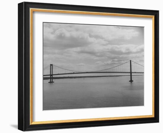 Good Horizontal View of the Delaware Memorial Bridge-Ralph Morse-Framed Photographic Print