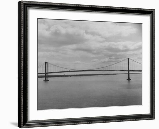 Good Horizontal View of the Delaware Memorial Bridge-Ralph Morse-Framed Photographic Print