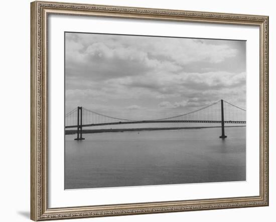 Good Horizontal View of the Delaware Memorial Bridge-Ralph Morse-Framed Photographic Print