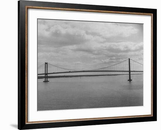 Good Horizontal View of the Delaware Memorial Bridge-Ralph Morse-Framed Photographic Print