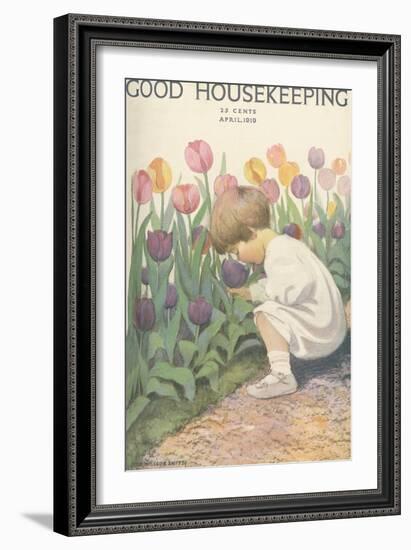 Good Housekeeping, April 1919-null-Framed Premium Giclee Print