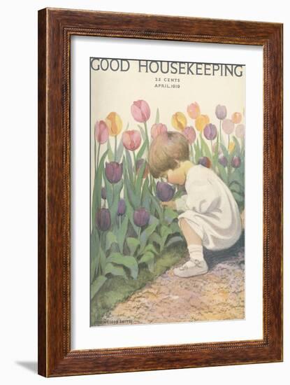 Good Housekeeping, April 1919-null-Framed Art Print