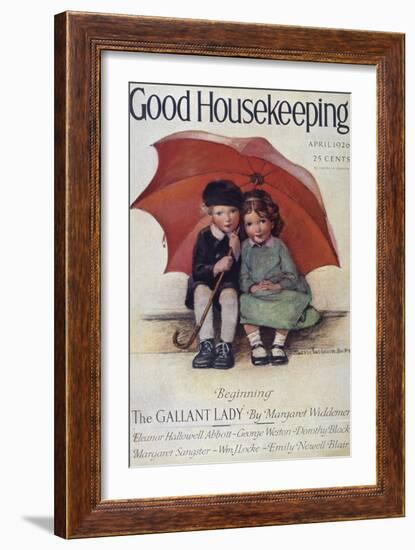 Good Housekeeping, April, 1926-null-Framed Art Print