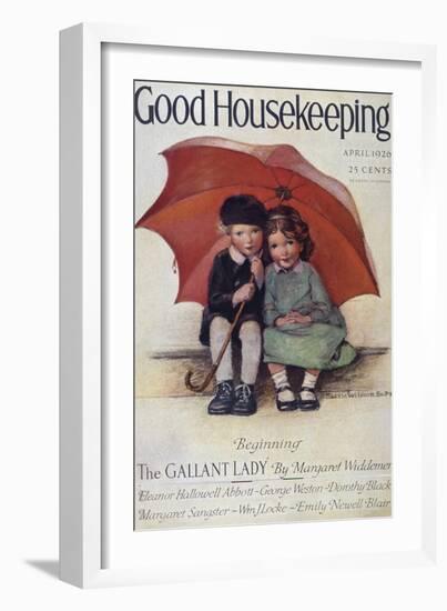 Good Housekeeping, April, 1926-null-Framed Art Print