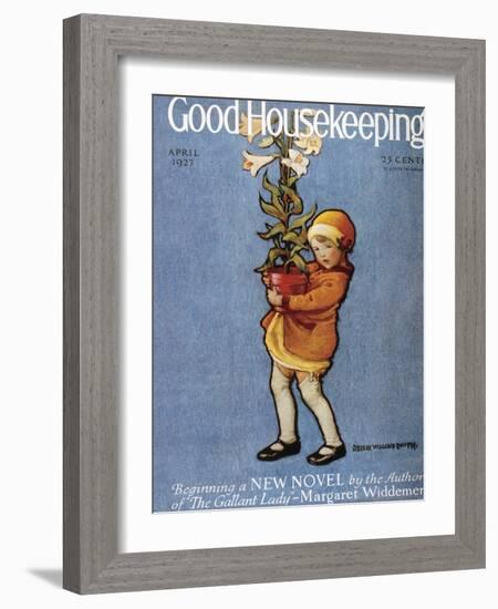 Good Housekeeping, April, 1927-null-Framed Art Print