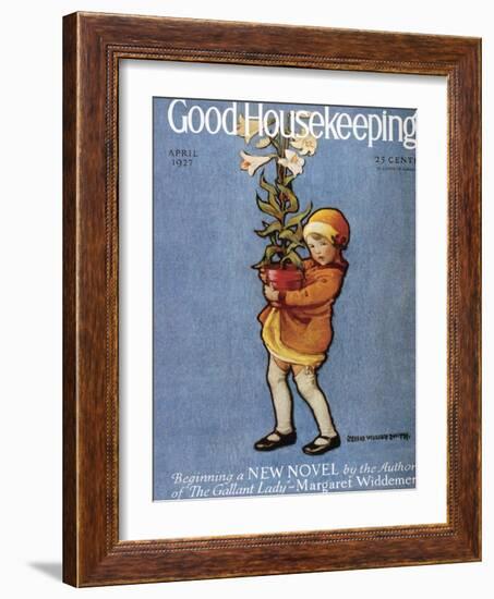 Good Housekeeping, April, 1927-null-Framed Art Print