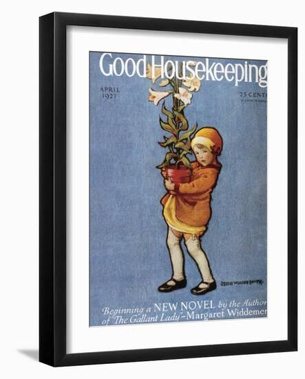 Good Housekeeping, April, 1927-null-Framed Art Print