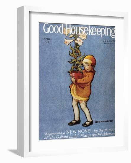 Good Housekeeping, April, 1927-null-Framed Art Print