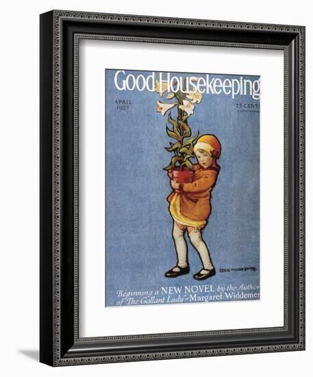 Good Housekeeping, April, 1927-null-Framed Art Print