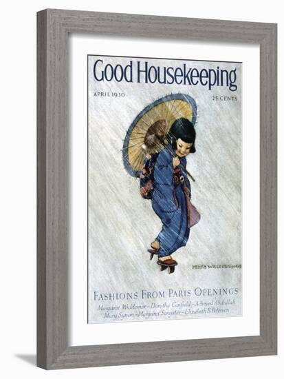 Good Housekeeping, April, 1930-null-Framed Art Print