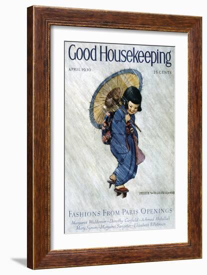 Good Housekeeping, April, 1930-null-Framed Art Print