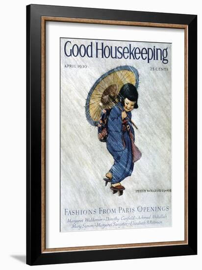 Good Housekeeping, April, 1930-null-Framed Art Print