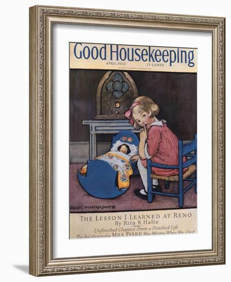 Good Housekeeping, April, 1932-null-Framed Art Print