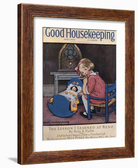 Good Housekeeping, April, 1932-null-Framed Art Print