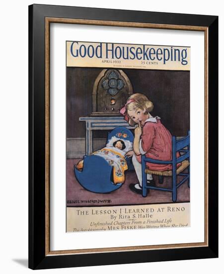 Good Housekeeping, April, 1932-null-Framed Art Print