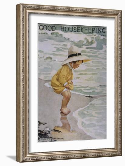 Good Housekeeping, August, 1918-null-Framed Art Print